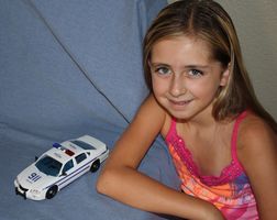 Alyssa showing off her brand new car!