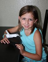 Alyssa and her Shuttle
