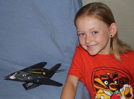 Katie and her F-117