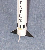The bottom of the rocket